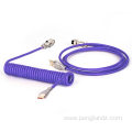 mechanical keyboard spring Double sleeve aviator cable